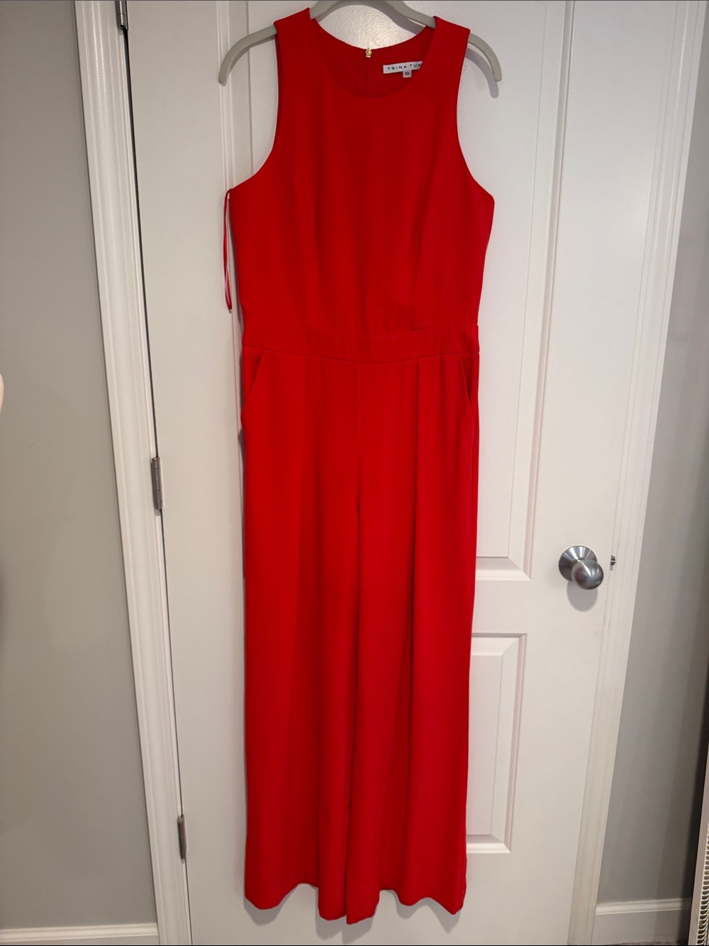 Trina Turk Sleeveless Red Jumpsuit